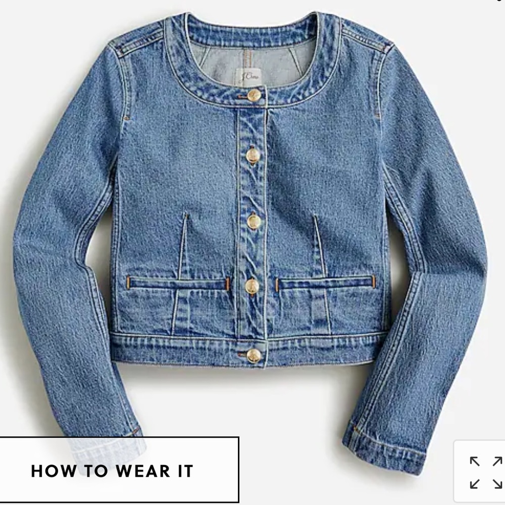 COPY - 🔥NWT 🔥 J. Crew Louisa Lady Jacket in Denim